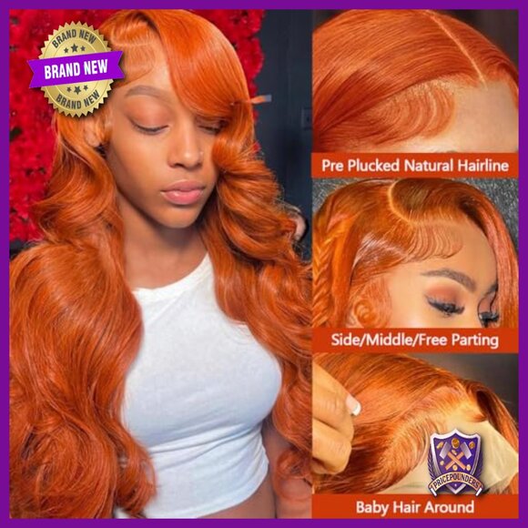 13x6 HD Lace Front Wig Human Hair Body Wave 180% Density Glueless main image 6